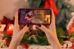 Video Papá Noel entrando en casa