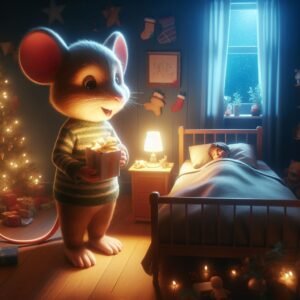 Ratón Perez visita a un niño