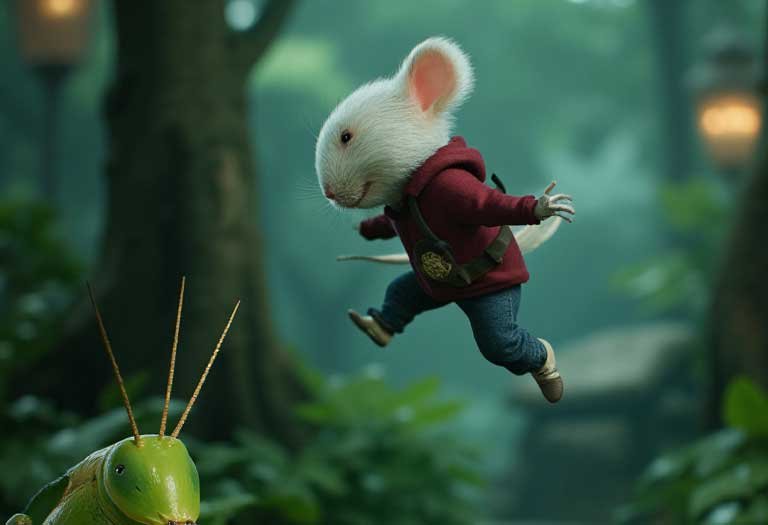 pisada del ratón Pérez