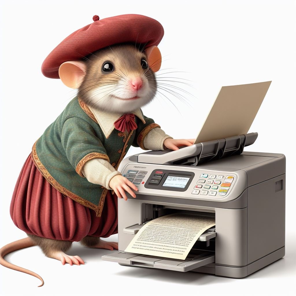 Raton perez imprime carta