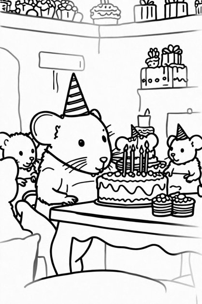 Dibujo de ratoncito Pérez gratis