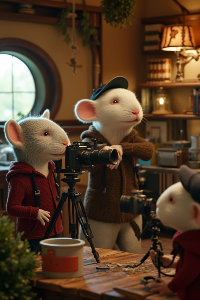 Ratón Pérez haciendo una foto