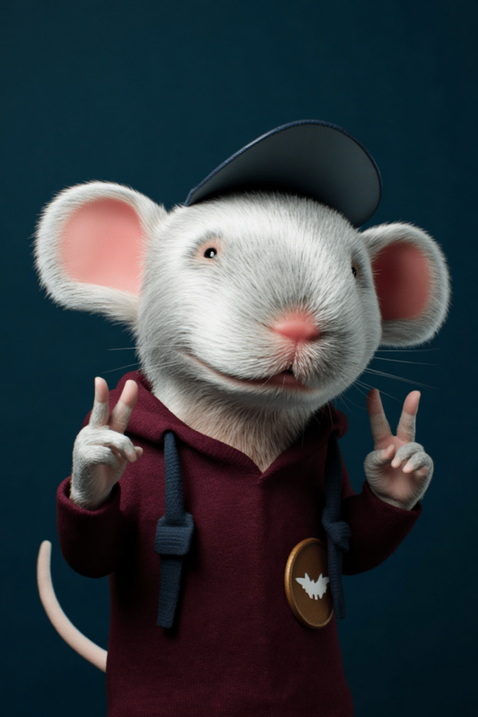 Ratón Pérez posando