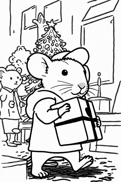 Dibujo del ratón de los dientes