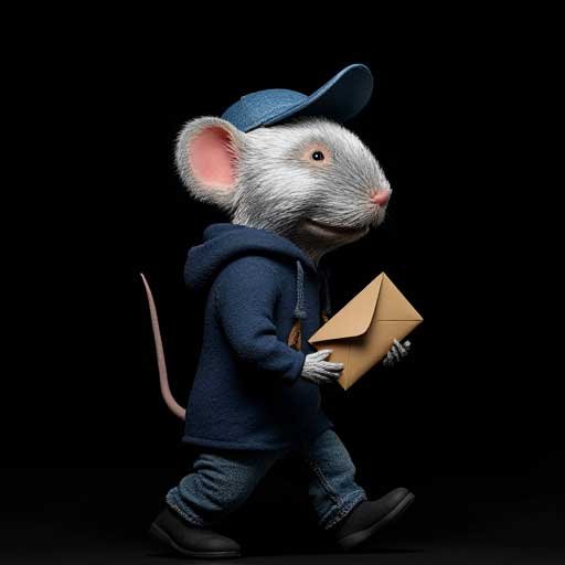 ratón pérez con una carta