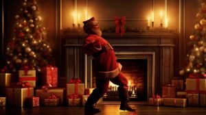 Video de Santa Claus entrando en casa 1