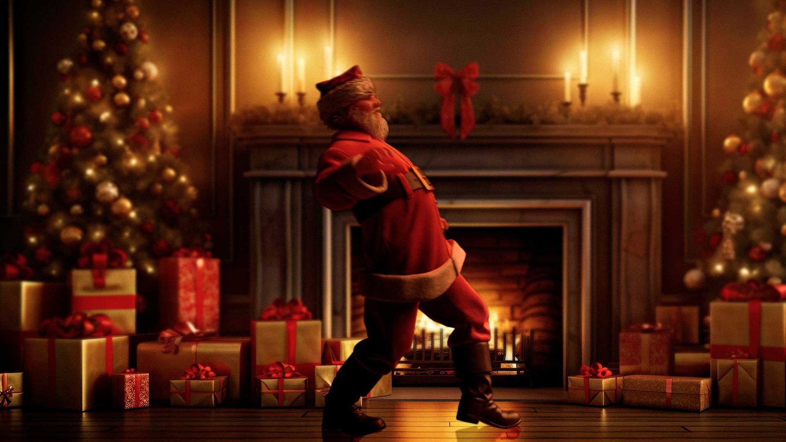 Video de Santa Claus entrando en casa 1