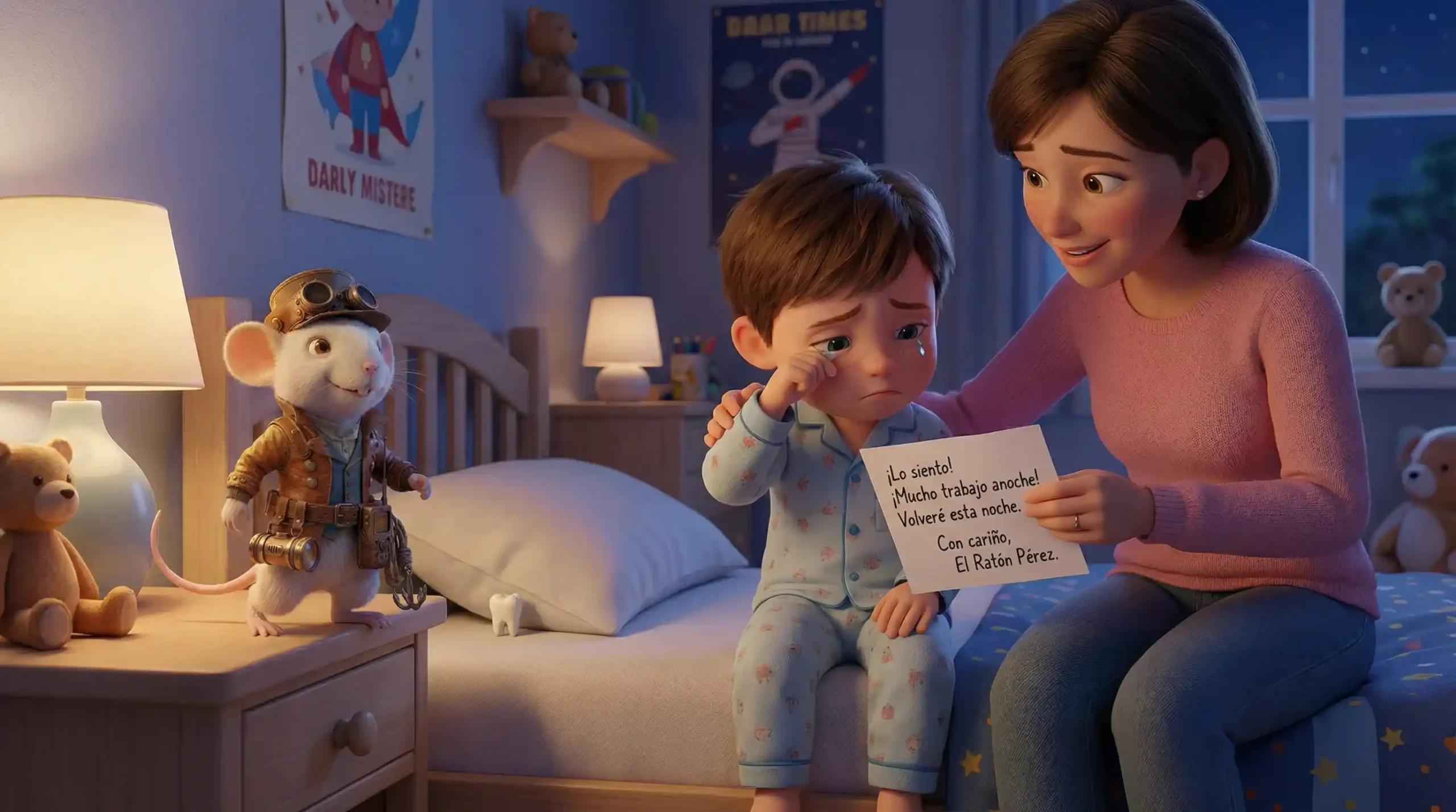 Imagen que ilustra Que decir cuando el raton perez no llega una noche, parte 98.