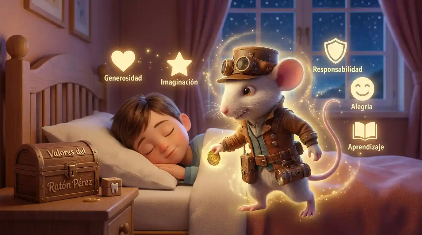 Referencia gráfica de Que valores trasmitir con la historia del raton perez, foto 03.