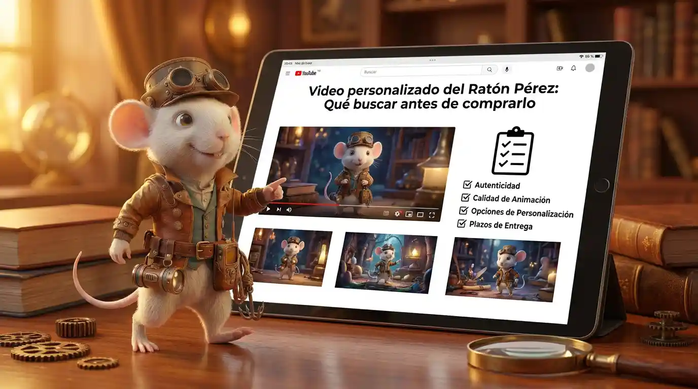 Imagen que ilustra Video personalizado del raton perez que buscar antes de comprarlo, parte 01.